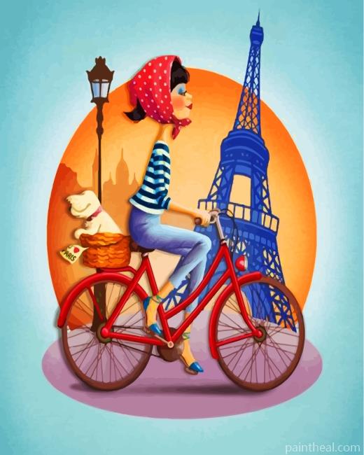 Lady In Paris Painting By Numbers Kits