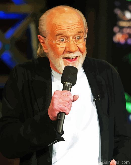 Comedian George Carlin Painting By Numbers Kits
