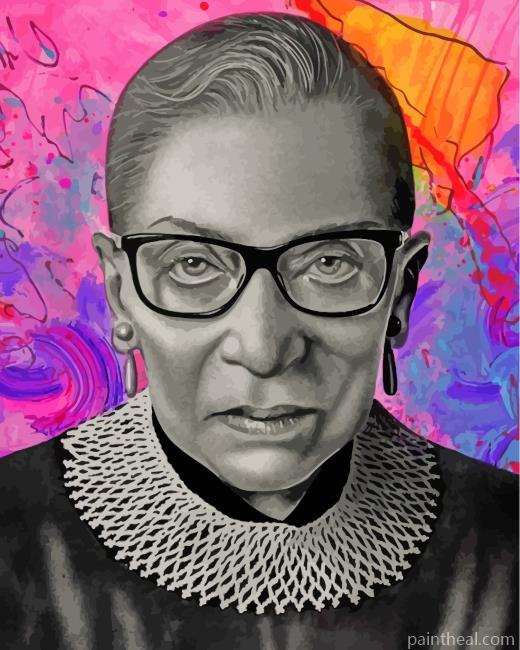Aesthetic Ruth Bader Painting By Numbers Kits