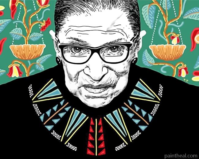Ruth Bader Ginsburg Art Painting By Numbers Kits