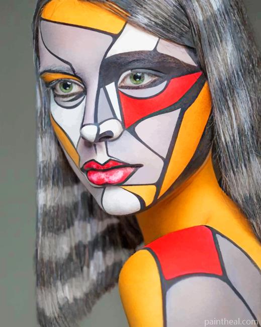 Girl Face Art Painting By Numbers Kits