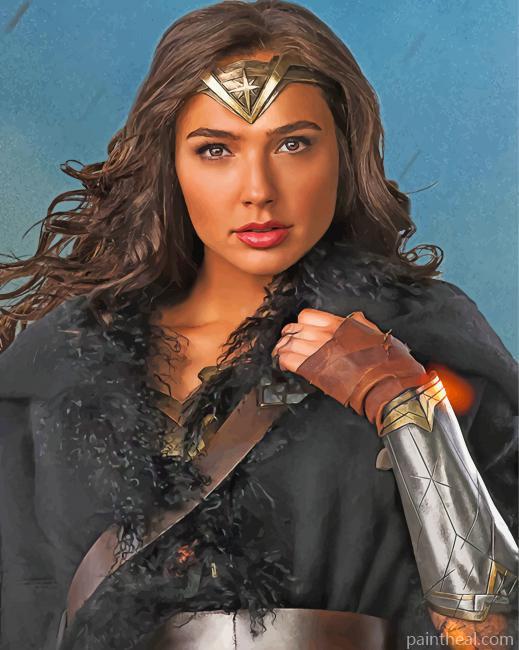 Beautiful Wonder Woman Painting By Numbers Kits