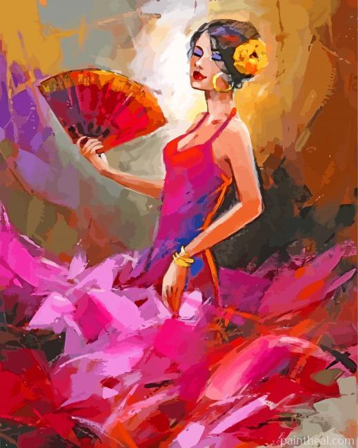 Flamenco Lady Painting By Numbers Kits