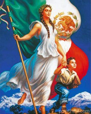 Mexican Woman Painting By Numbers Kits