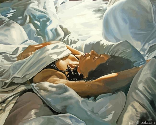 Woman Sleeping Painting By Numbers Kits