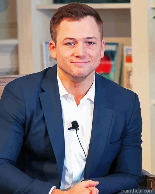 Taron Egerton Actor Painting By Numbers Kits