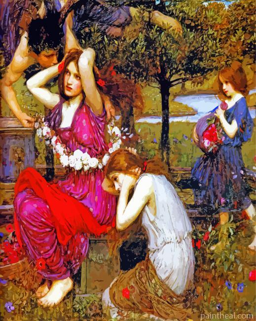 Flora And The Zephyrs Painting By Numbers Kits