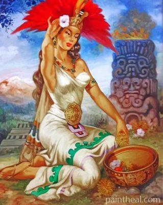 Aztec Princess Painting By Numbers Kits