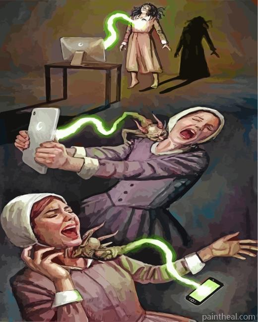 Internet Is A Monster Painting By Numbers Kits