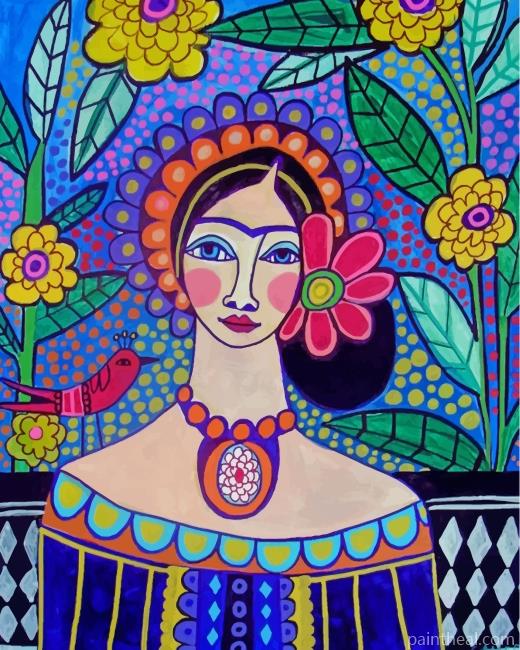 Frida Kahlo Folk Art Painting By Numbers Kits