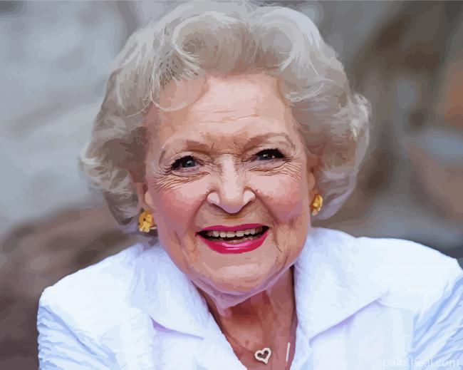 The American Actress Betty White Painting By Numbers Kits
