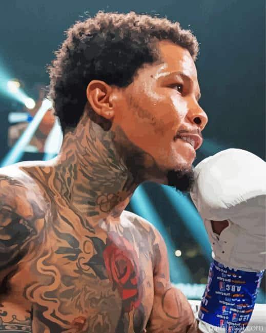 The Professional Boxer Gervonta Davis Painting By Numbers Kits