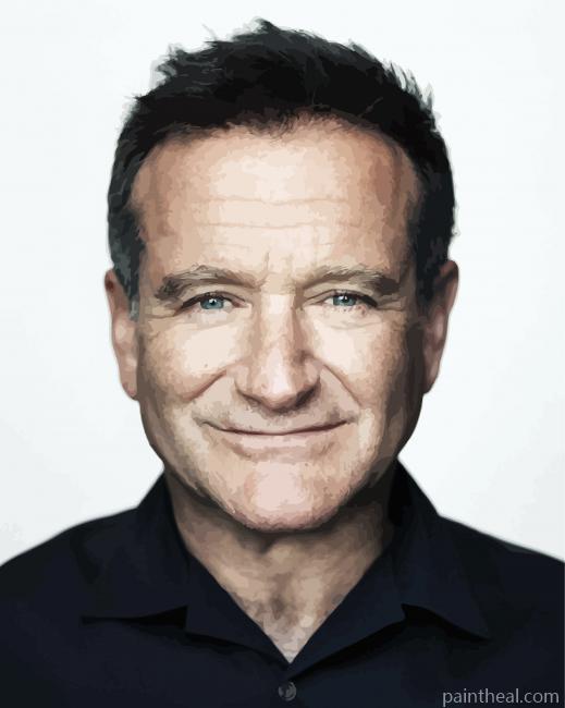 Robin Williams Portrait Painting By Numbers Kits
