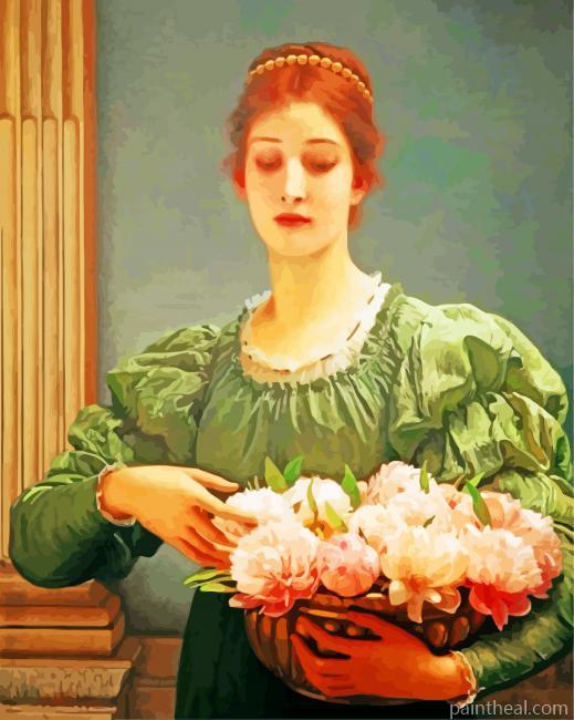 Charles Edward Perugini Peonies Painting By Numbers Kits