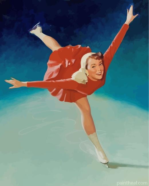 Ice Skater Girl Painting By Numbers Kits