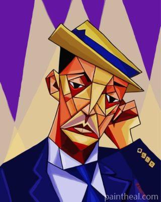 Buster Keaton Cubism Painting By Numbers Kits