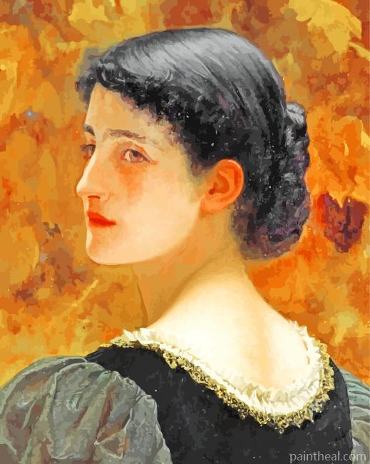 Young Woman Painting By Numbers Kits