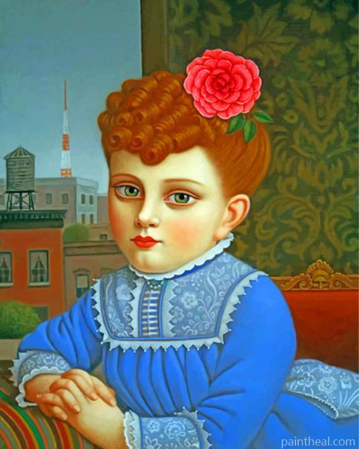 Primitive Classy Woman Painting By Numbers Kits