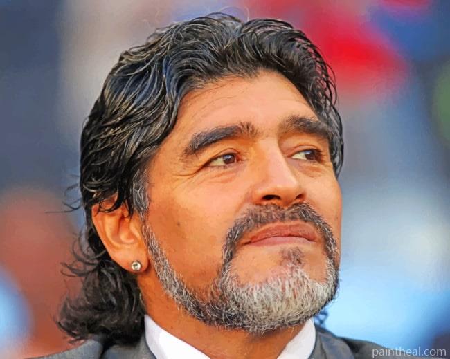 Legend Maradona Painting By Numbers Kits
