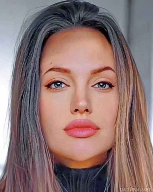 The Beautiful Angelina Jolie Painting By Numbers Kits