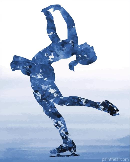 Ice Skater Girl Art Painting By Numbers Kits