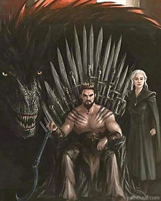 Daenerys With Khal Drogo Painting By Numbers Kits