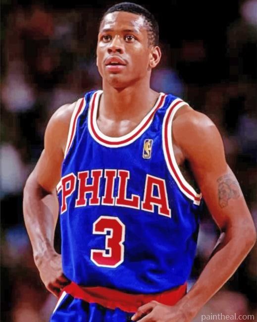 Allen Iverson Player Painting By Numbers Kits