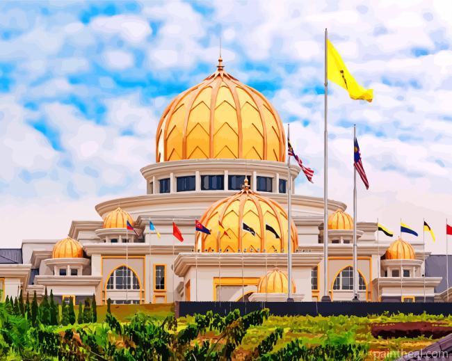 National Palace Malaysia Painting By Numbers Kits