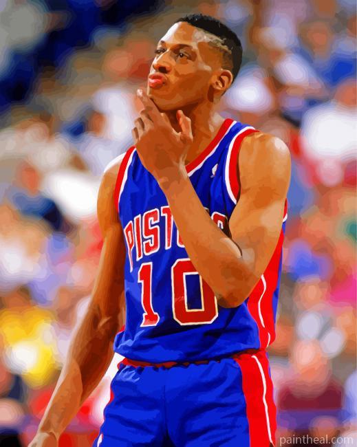 Dennis Rodman Basketball Player Painting By Numbers Kits