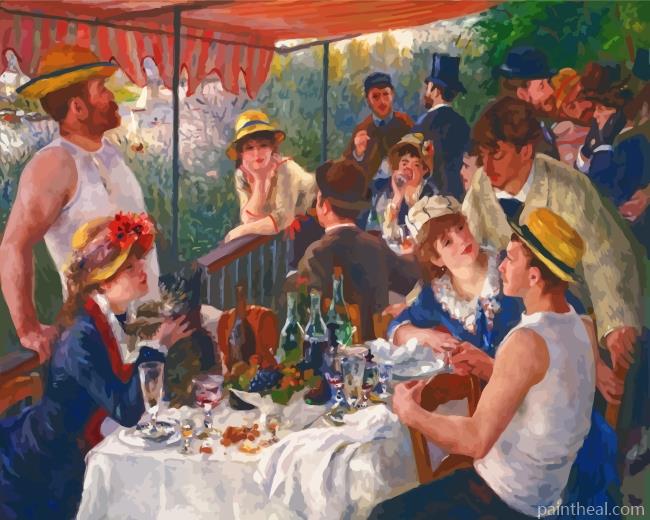 Luncheon Of The Boating Party Painting By Numbers Kits