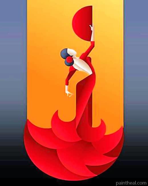 Spanish Woman Dancing NEW Painting By Numbers Kits