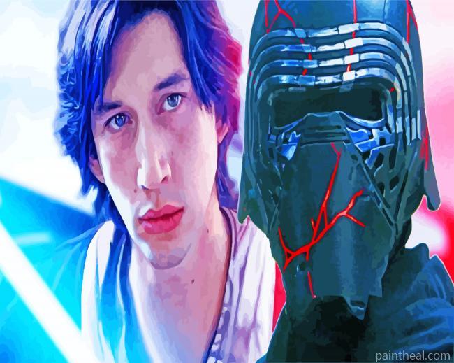 Kylo Ren Star Wars Hero Painting By Numbers Kits