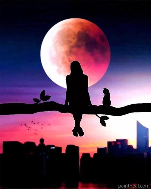 City Girl Silhouette NEW Painting By Numbers Kits