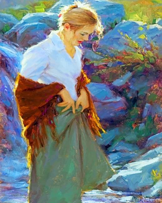 Blond Young Lady NEW Painting By Numbers Kits