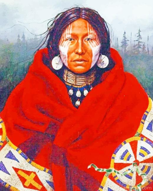 Native Old Lady NEW Painting By Numbers Kits