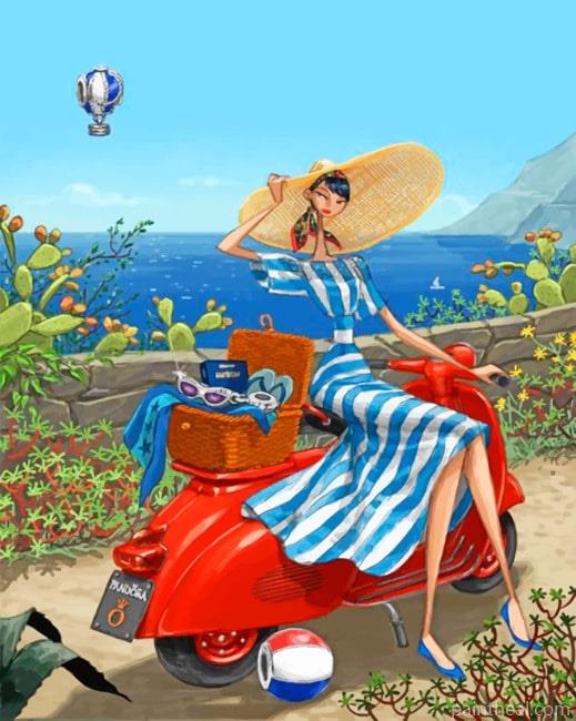 Aesthetic Classy Woman Illustrations Painting By Numbers Kits
