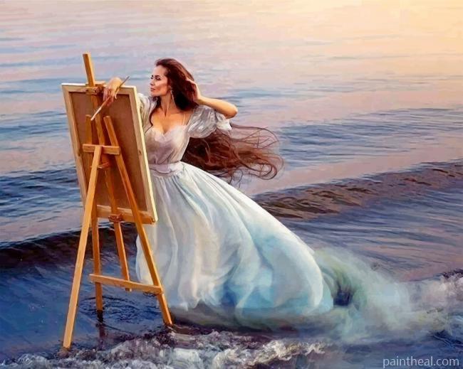 The Painter Woman Painting By Numbers Kits