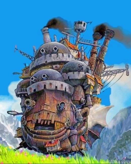 Moving Castle Animes Painting By Numbers Kits