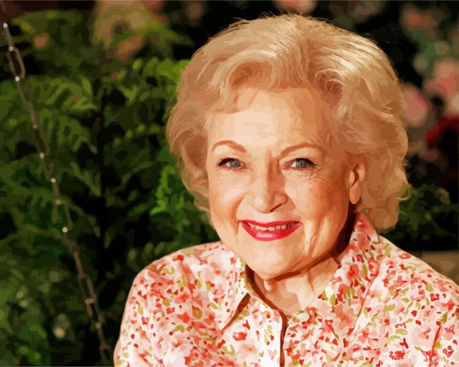 Portrait Of Betty White Painting By Numbers Kits