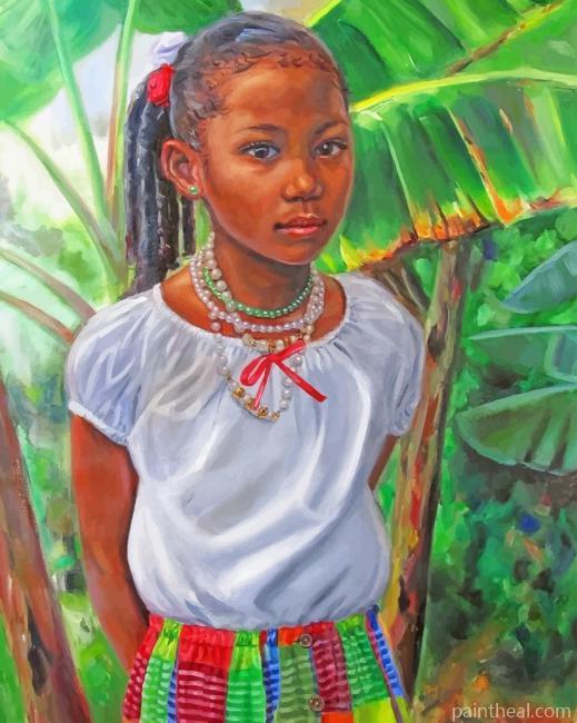 African Girl NEW Painting By Numbers Kits