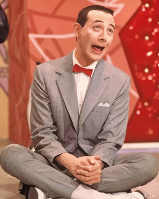 Funny Pee Wee Herman Painting By Numbers Kits