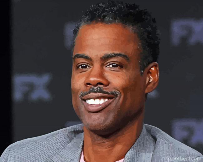 American Comedian Chris Rock Painting By Numbers Kits