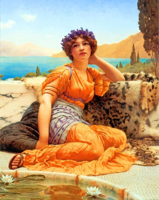 With Violets Wreathed And Robe Of Saffron Hue Painting By Numbers Kits
