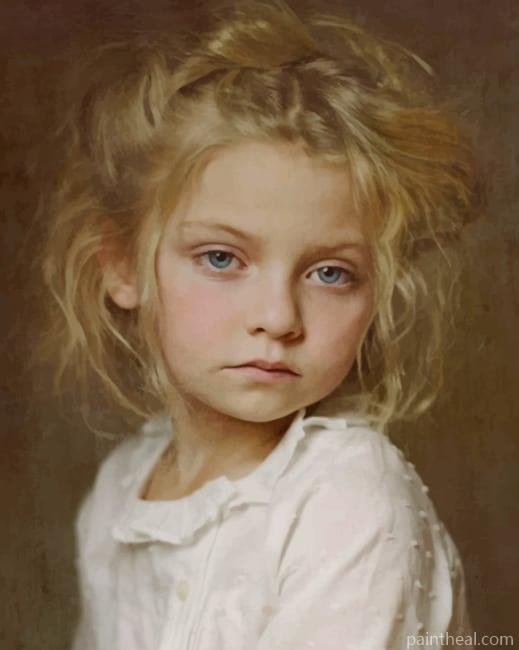 Vintage Blond Girl NEW Painting By Numbers Kits