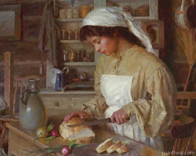 Woman In The Kitchen NEW Painting By Numbers Kits