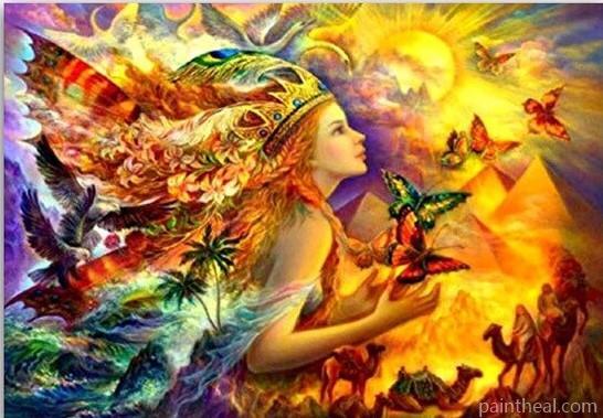 Girl of Sunlight Abstract Painting By Numbers Kits