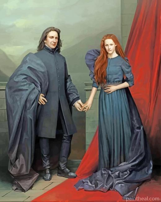Professor Severus Snape And Lily Potter Painting By Numbers Kits