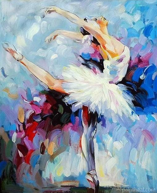 Girl Ballet Dancer People Painting By Numbers Kits