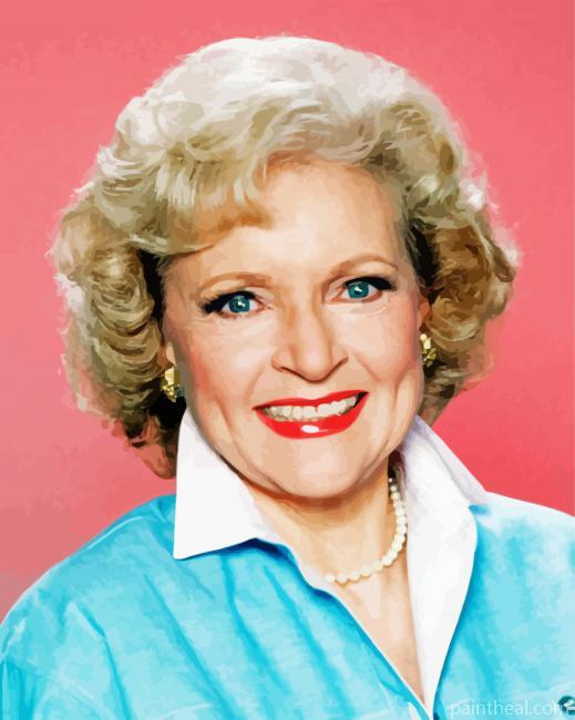 Beautiful Betty White Painting By Numbers Kits