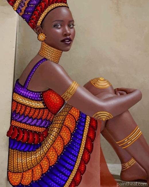 African Lady NEW Painting By Numbers Kits